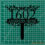 Address Plaque Family Name Garden Metal Stake Personalized Family Name Yard Sign Outdoor Door Decor Garden Art Gift for