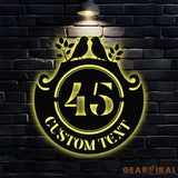 Address Plates Metal Sign Personalized Family Name Led Metal Sign Outdoor Door Decor Address Wall Art Perfect Gift for