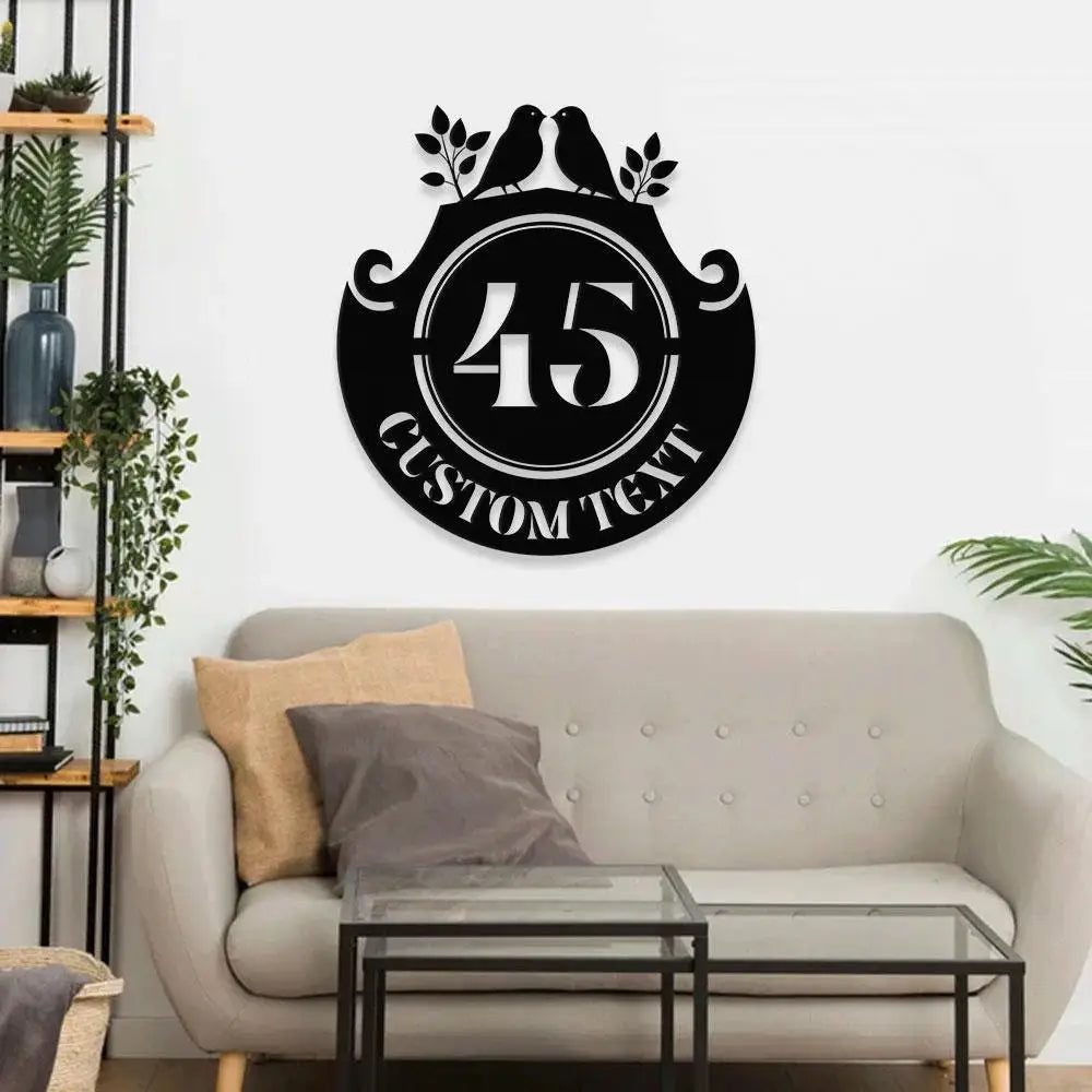 Address Plates Metal Sign Personalized Family Name Led Metal Sign Outdoor Door Decor Address Wall Art Perfect Gift for