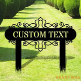 Address Unique Metal Sign Metal Stake Personalized Name Yard Sign Outdoor Door Garden Decor Metal Sign Address Number