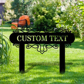 Address Unique Metal Sign Metal Stake Personalized Name Yard Sign Outdoor Door Garden Decor Metal Sign Address Number
