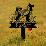 Akita Mandala Garden Stake Zentangle Akita Yard Art Custom Pet Grave Marker Sympathy Sign Akita Memorial Decor Pet Loss