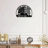 America Metal Wall Art American Flag Wall Decor US Large Metal Wall Sign Independence Day Flag Patriotic Gift Family