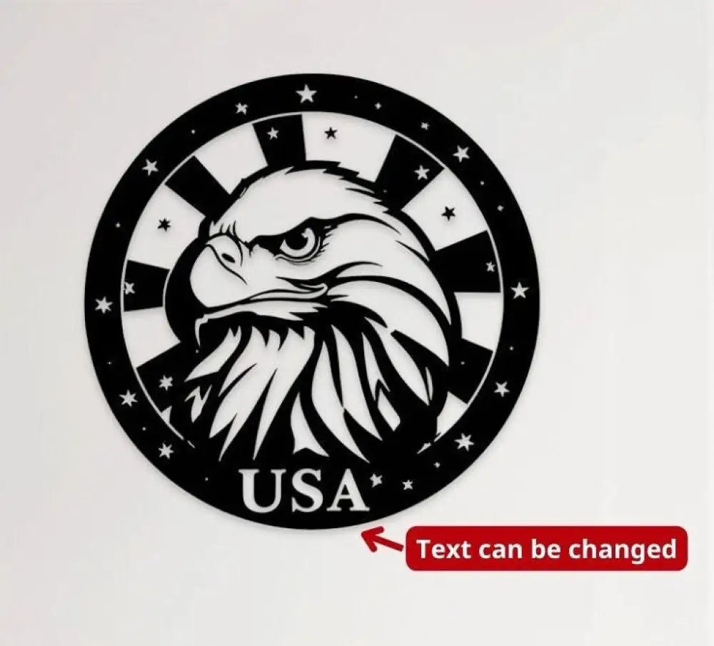 American Eagle Metal Wall Art American Flag Wall Decor US Large Metal Eagle Wall Sign Eagle Living Room Decor