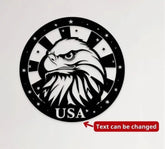 American Eagle Metal Wall Art American Flag Wall Decor US Large Metal Eagle Wall Sign Eagle Living Room Decor