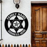 American Metal House Metal Sign Veteran Metal Sign Housewarming Outdoor Door Decor Address Wall Art Perfect Gift for