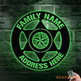 American Metal House Metal Sign Veteran Metal Sign Housewarming Outdoor Door Decor Address Wall Art Perfect Gift for