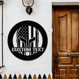 American Metal House Metal Sign Veteran Metal Sign Housewarming Outdoor Door Decor Patriotic Wall Art Perfect Gift for