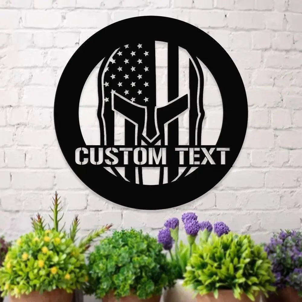 American Metal House Metal Sign Veteran Metal Sign Housewarming Outdoor Door Decor Patriotic Wall Art Perfect Gift for