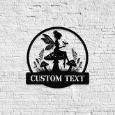 Angle Mushroom Name Metal Sign Personalized Princess Room Name Led Sign Outdoor Door Decor Address Wall Art Gift for