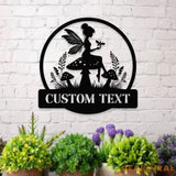 Angle Mushroom Name Metal Sign Personalized Princess Room Name Led Sign Outdoor Door Decor Address Wall Art Gift for