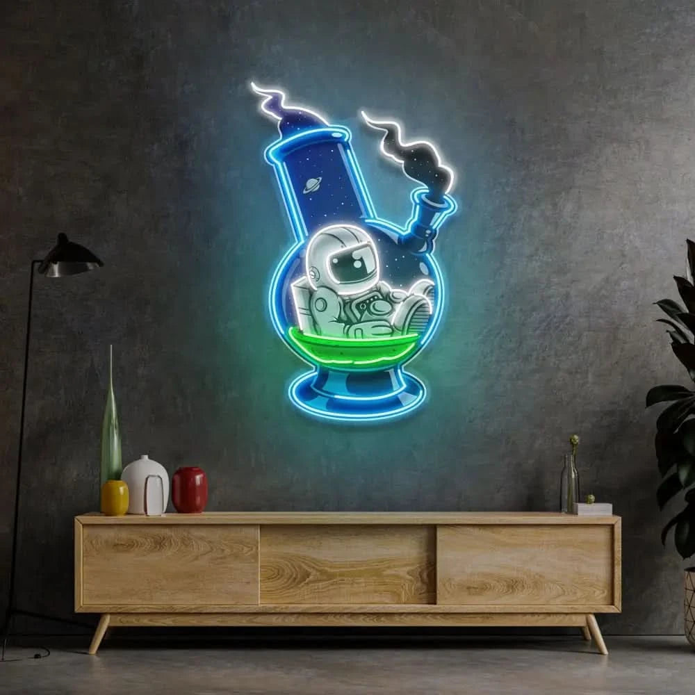 Astronaut Bong Led Neon Acrylic Artwork