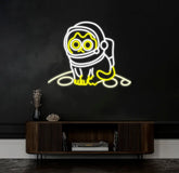 Astronaut Cat Sitting on The Moon Neon Sign Led Neon Lights for Wall Decor Light Up Signs for Bedroom Party Decorations