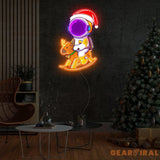 Astronaut Christmas 4 Led Neon Acrylic Artwork