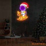 Astronaut Christmas 4 Led Neon Acrylic Artwork