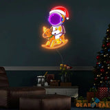 Astronaut Christmas 4 Led Neon Acrylic Artwork