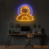 Astronaut Emblem Led Neon Acrylic Artwork