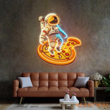 Astronaut Pizza Led Neon Acrylic Artwork