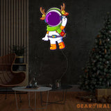 Astronaut Reindeer Christmas Led Neon Acrylic Artwork