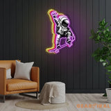 Astronaut Skateboard Colorful