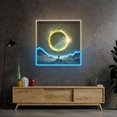 Astronaut With Space Gate LED Neon Sign Light Pop Art