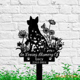 Australian Cattle Dog Loss - Custom Memorial Dog Metal Sign Stake - Sympathy Gift - Cattle Metal Stake | GearViral