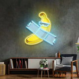 Banana Chilling Led Neon Acrylic Artwork