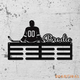 Baseball Custom Name Medal Hanger - Medal Display Sports Medals Kids Room Sports Decor Baseball Athletic Awards