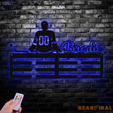 Baseball Custom Name Medal Hanger - Medal Display Sports Medals Kids Room Sports Decor Baseball Athletic Awards