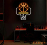 Basketball Hoop Neon Sign Personalized Basketball Sign Basketball Gift Basketball Room Decor Wall Gift For Boy