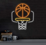 Basketball Hoop Neon Sign Personalized Basketball Sign Basketball Gift Basketball Room Decor Wall Gift For Boy