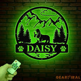 Basset Hound Metal Sign Custom Dog Name Sign Dog Memorial Gift Basset Hound Wall Decor Dog Lovers Wall Art Pet Lover