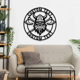 Battle Axe Viking Monogram - Premium Metal Sign - Monogram Metal Sign Personalized Family Name Led Metal Sign Address