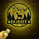 Beagel Metal Sign Custom Dog Name Sign Hunting Dog Custom Sign Beagel Wall Decor Dog Lovers Wall Art Pet Lover Gift Dog