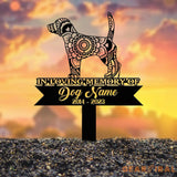 Beagle Mandala Garden Stake Metal Zentangle Dog Yard Art Pet Loss Memorial Custom Beagle Grave Marker Dog Sympathy Gifts