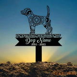 Beagle Mandala Garden Stake Metal Zentangle Dog Yard Art Pet Loss Memorial Custom Beagle Grave Marker Dog Sympathy Gifts