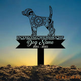 Beagle Mandala Garden Stake Metal Zentangle Dog Yard Art Pet Loss Memorial Custom Beagle Grave Marker Dog Sympathy Gifts
