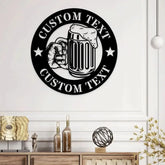Bear Station Garden - Family Custom Name Metal Sign Decor Bear Metal Sign Personalized Metal Wall Decor Outdoor Metal