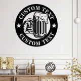 Bear Station Garden - Family Custom Name Metal Sign Decor Bear Metal Sign Personalized Metal Wall Decor Outdoor Metal