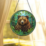 Bear Suncatcher Woodland Suncatcher Black Bear Window Decor Bear Ornament Wildlife Suncatcher Bear Glass Suncatcher