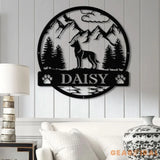 Belgian Malinois Metal Sign Custom Dog Name Sign Hunting Dog Custom Sign Belgian Malinois Wall Decor Dog Lovers Wall