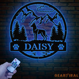 Belgian Malinois Metal Sign Custom Dog Name Sign Hunting Dog Custom Sign Belgian Malinois Wall Decor Dog Lovers Wall