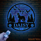 Bernes Mountain Metal Sign Custom Dog Name Sign Dog Memorial Gift Bernes Mountain Wall Decor Dog Lovers Wall Art Pet