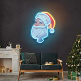 Big Beard Santa Neon Sign - Christmas