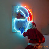 Big Beard Santa Neon Sign - Christmas