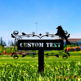 Bird Garden Custom Metal Stake - Garden Decor - Garden Metal Sign - Personalize Garden Metal Sign - Personalized Family