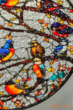 Birds Stained Glass Window Hangings Hummingbird Suncatcher Stained Glass Birds Ornaments Glass Bird Decor for Home Gift
