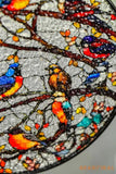 Birds Stained Glass Window Hangings Hummingbird Suncatcher Stained Glass Birds Ornaments Glass Bird Decor for Home Gift