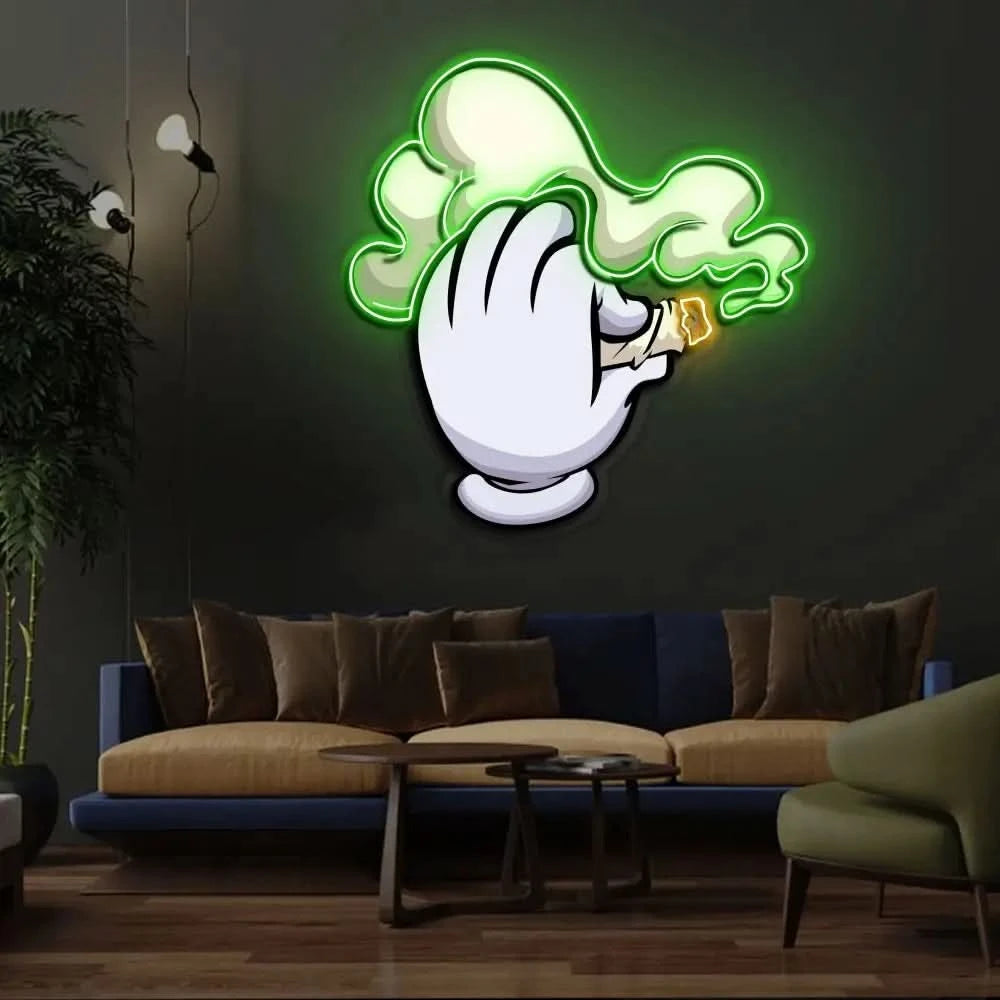 ’Blaze It’ Neon x Acrylic Artwork