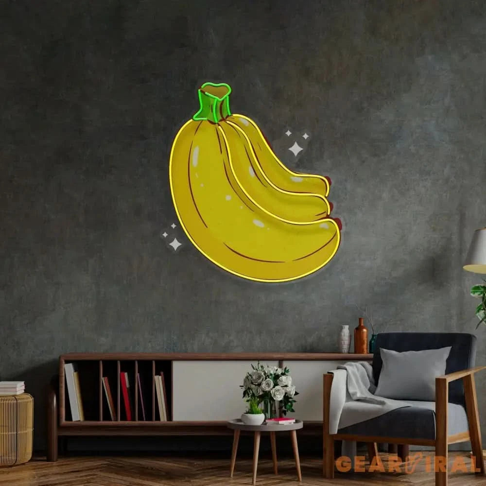 Bling Banana LED Neon Sign Light Pop Art